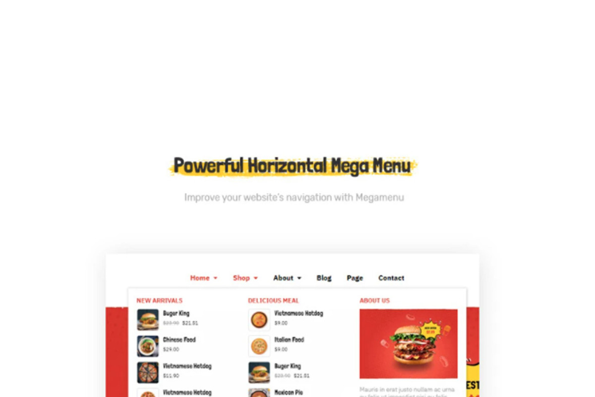 Leo Foodo - Fastfood & Restaurant Pr, a Websites & App Template by LeoTheme (Photo 9 of 14)