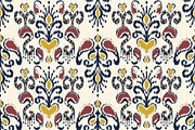 Uzbek Ikat Floral Paisley Pattern, a Pattern Graphic by PPEthnicDecorPattern (Thumbnail 1 of 5)