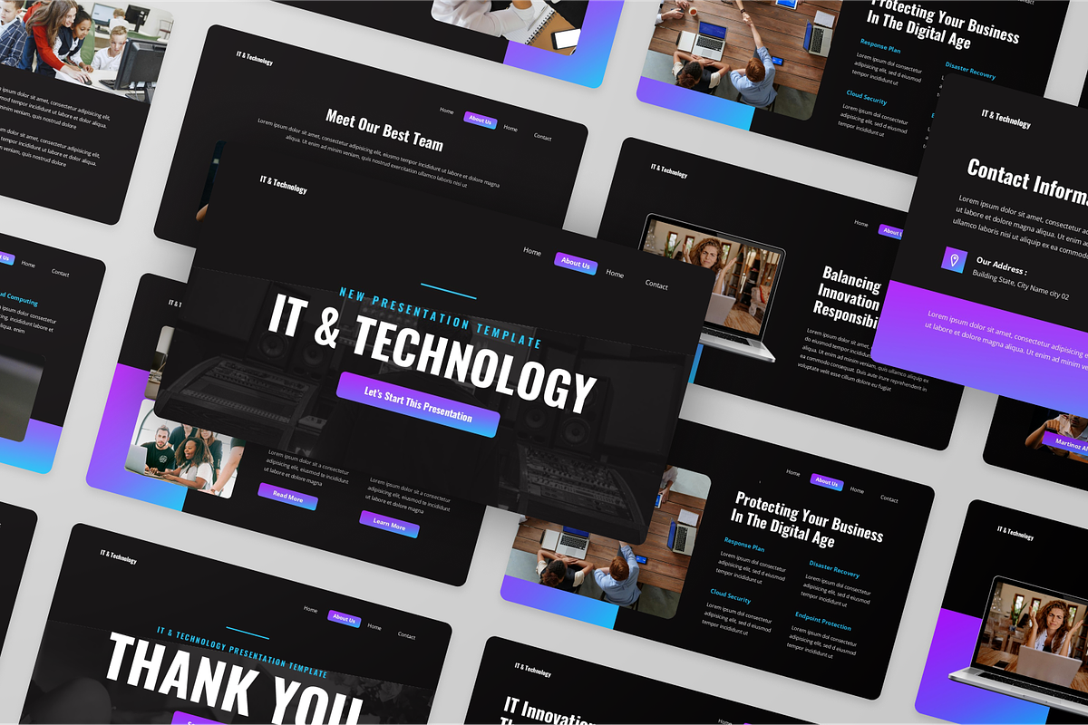Modern IT & Technology Google Slides, a Presentation Template by Annora Studio (Photo 5 of 5)