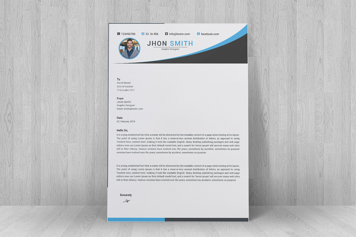 Resume Template and Cover Letter, a Resume Template by designvillage (Photo 11 of 13)