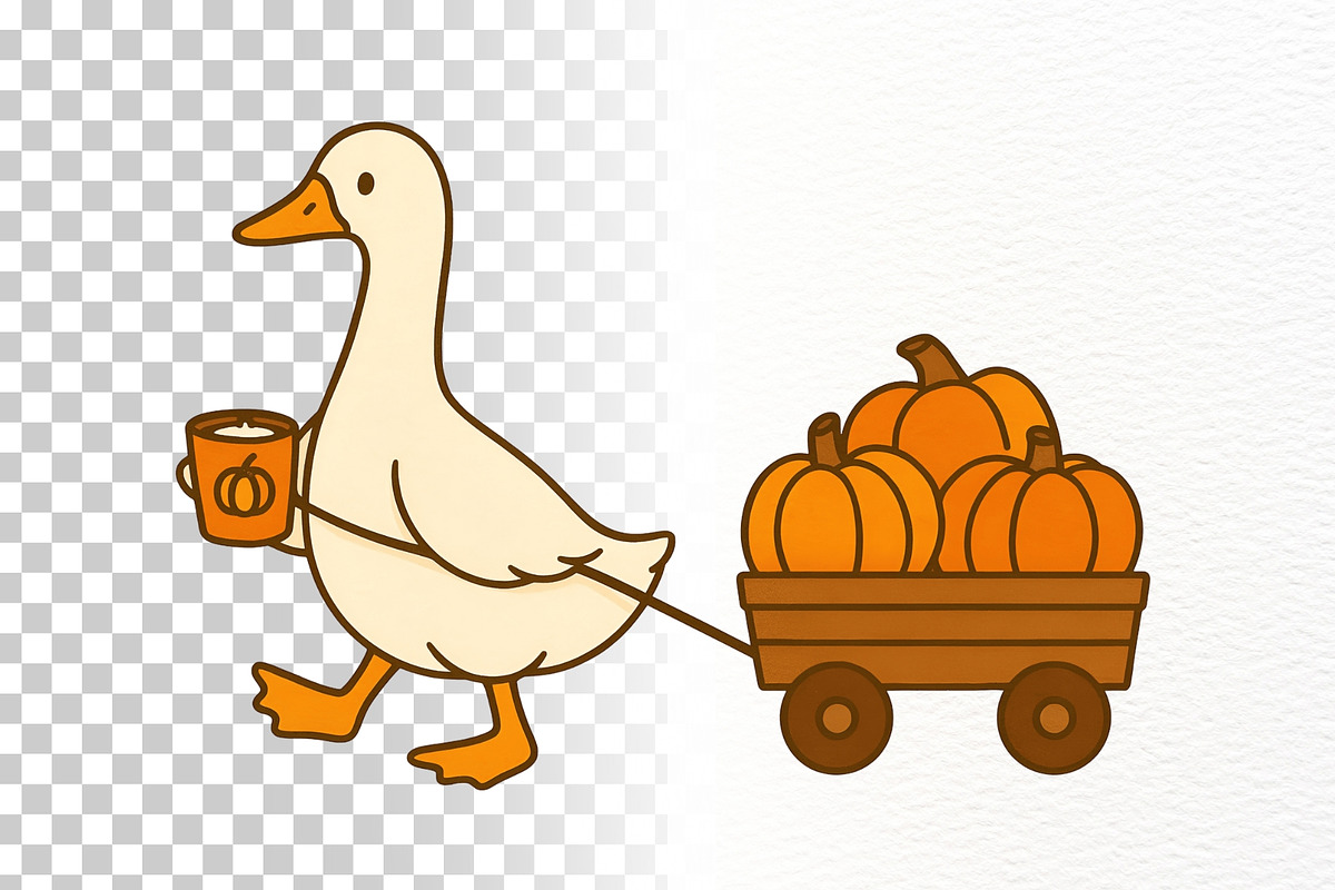 Thanksgiving Silly Goose Clipart PNG, an Illustration by Nicolle's Colorful Art (Photo 6 of 6)