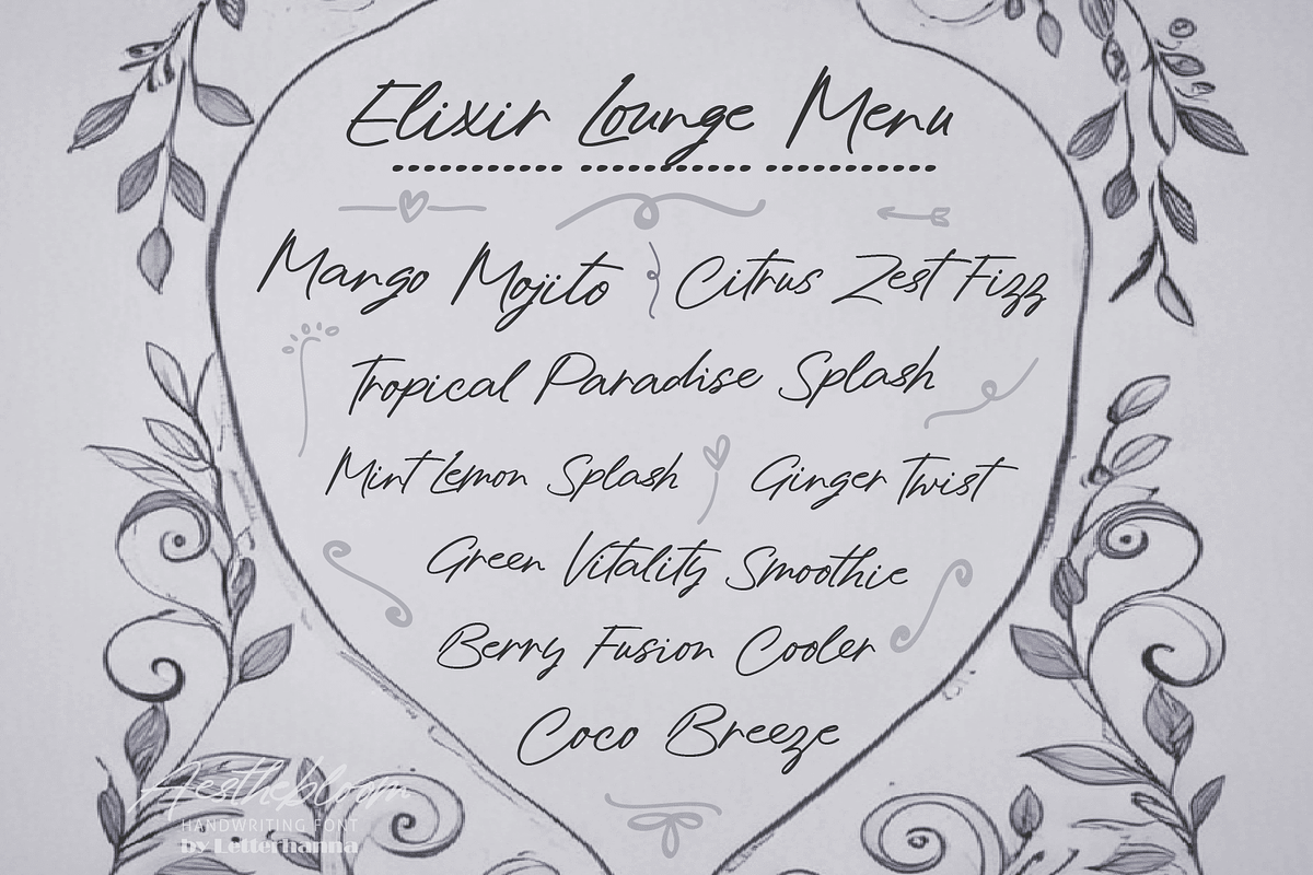 Aesthebloom Signature Script Font, a Handwritten Font by Letterhanna Studio (Photo 6 of 12)