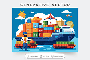 A colorful illustration highlights, an Illustration by SouravDesign