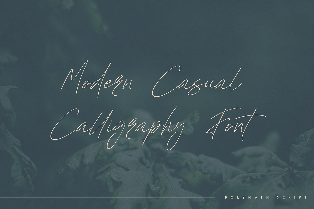 Polymath - organic script font, a Script Font by Only Fonts (Photo 3 of 10)