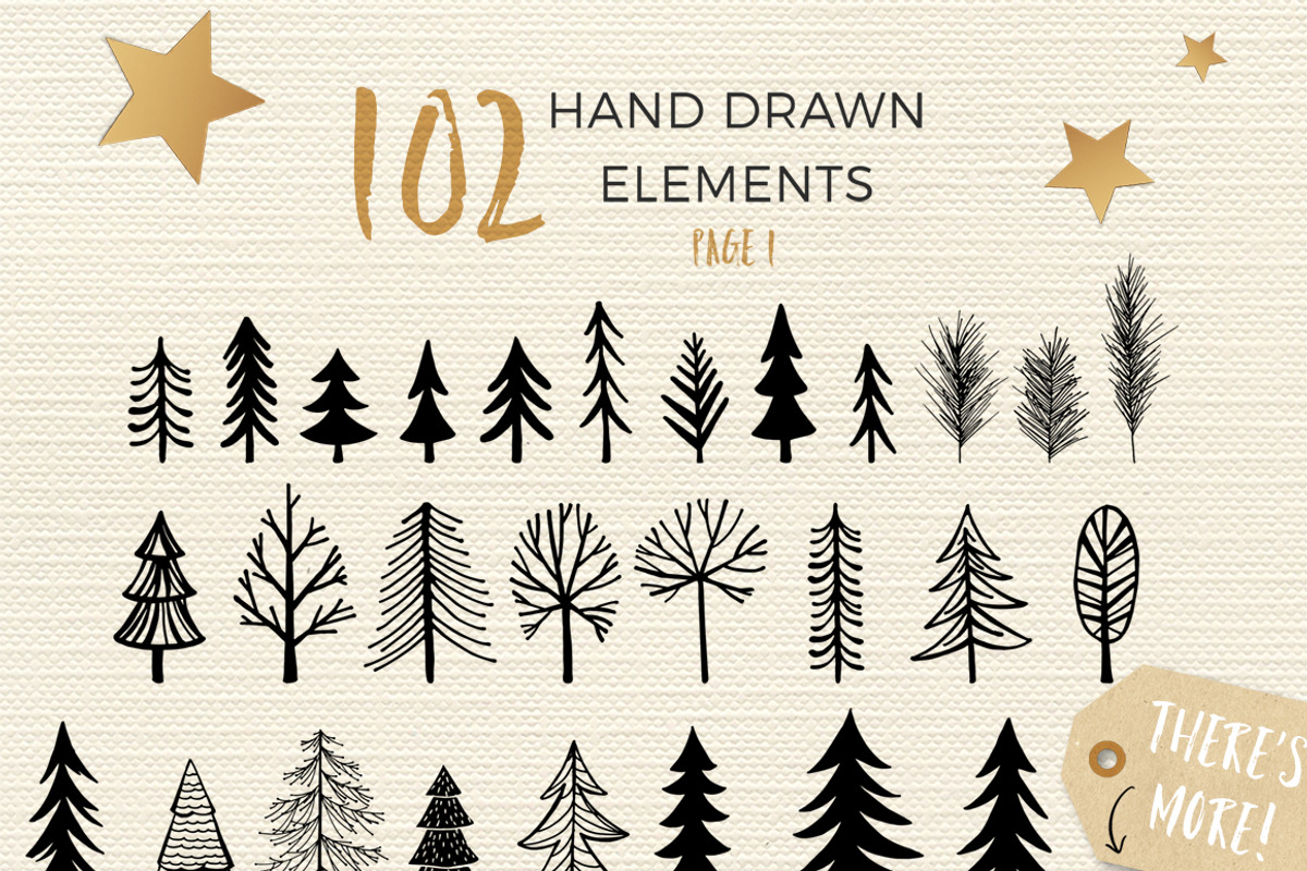 JOY TO THE WORLD HOLIDAY DESIGN KIT, a Seasonal Illustration by Mxtama (Photo 5 of 8)