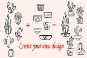 Cactus set, a Background Graphic by IPVector (Thumbnail 3 of 8)