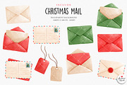 Christmas mail clipart, an Illustration by Chonnieartwork (Thumbnail 5 of 7)