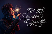 Christmas Eve. Holiday Script font., a Script Font by ClipArtRoom (Thumbnail 6 of 10)