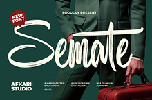 Semate - Handwritten Brush Font