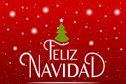 Feliz Navidad Lettering Card, a Card Template by Svetlana Kurako (Thumbnail 2 of 2)