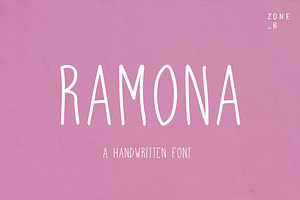 Ramona | A Handwritten Font