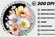 Watercolor Pastel Floral Clipart, an Illustration by DreamCafeArt (Thumbnail 2 of 6)