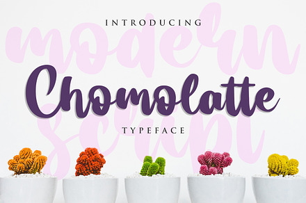 Chomolatte, a Script Font by Blankids Studio