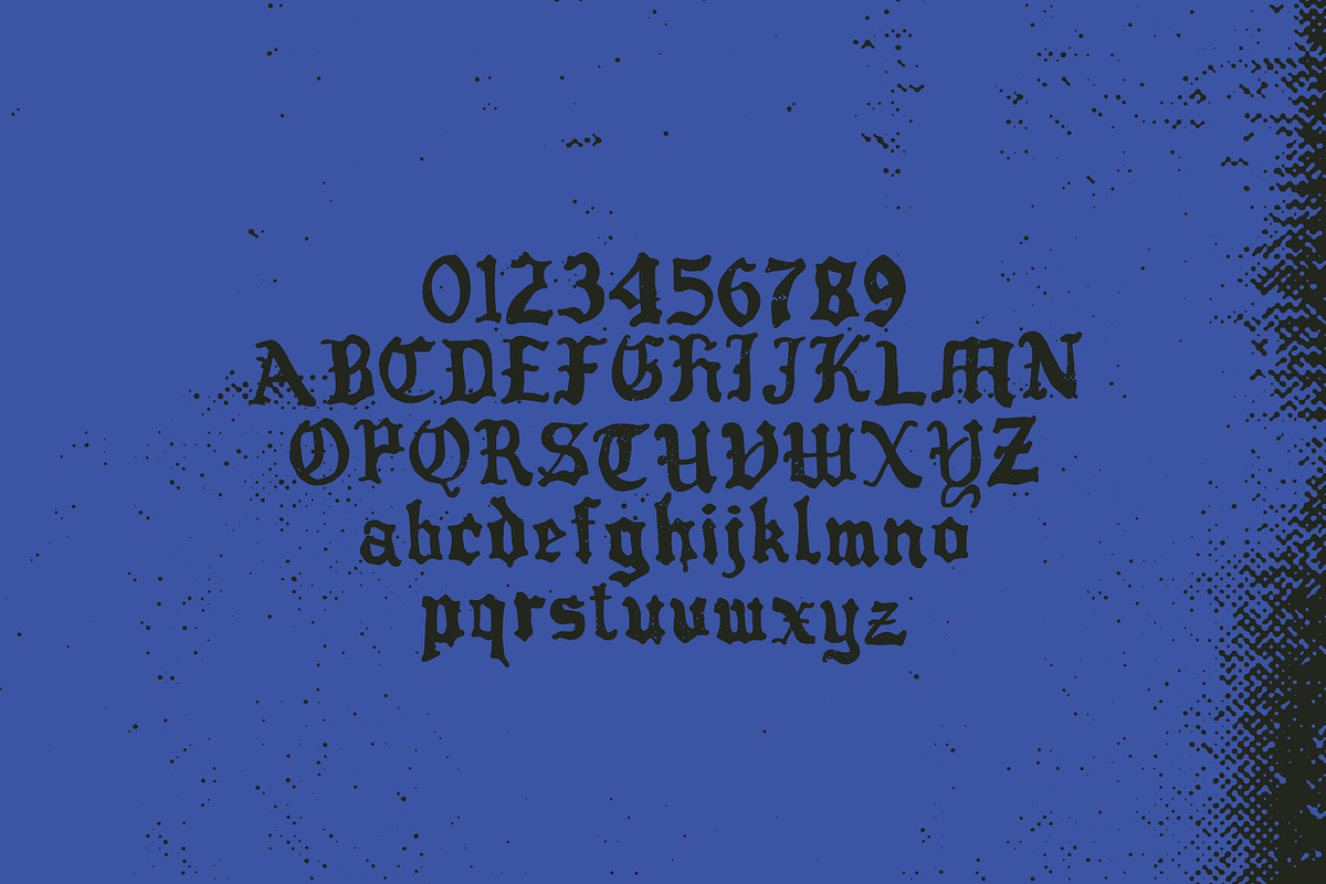 Golden Echoes 1989 Typeface preview 2