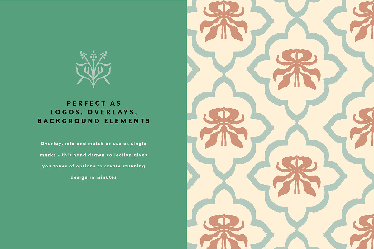 Folk Art Clipart | Art Nouveau Set, a Decorative Illustration by Favete Art (Photo 13 of 19)