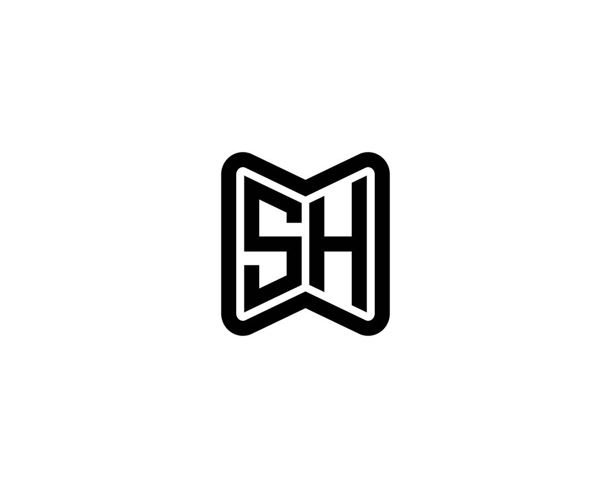 SH logo design vector template, a Branding & Logo Template by xcoolee