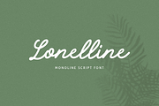 Lonelline, a Script Font by artism_design (Thumbnail 1 of 6)