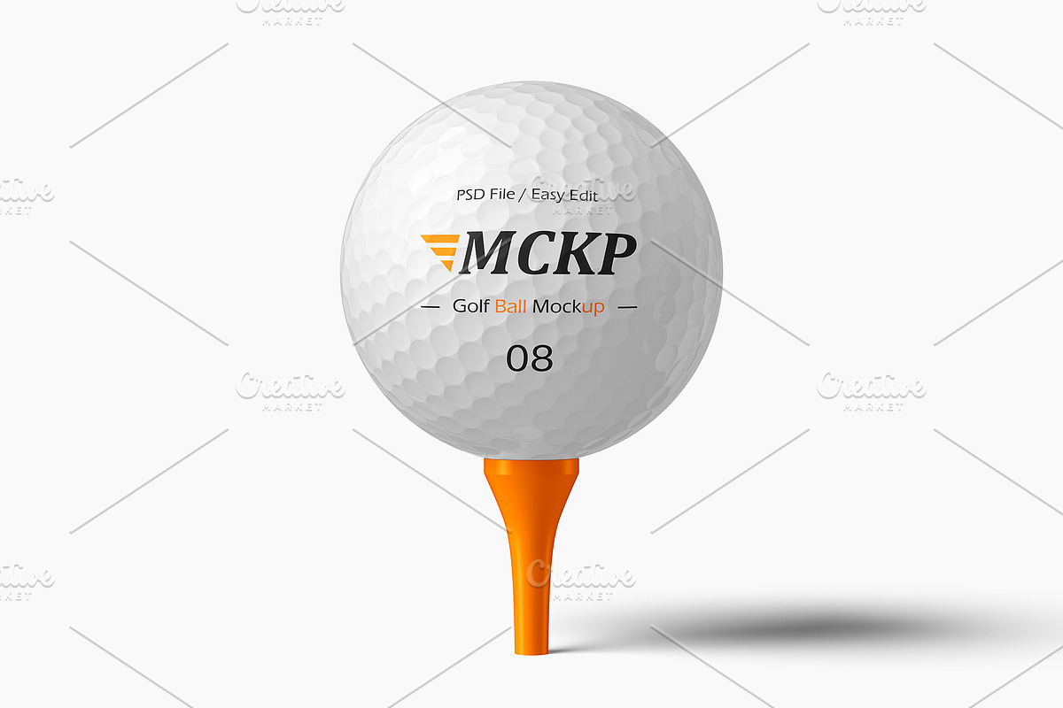 Golf Ball Mockup Set, an Advertising Mockup by ForgeDesign (Photo 5 of 7)