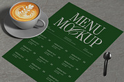 Food Menu Mockup, a Product Mockup by graphicook (Thumbnail 3 of 4)