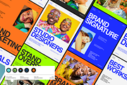 Brand Identity Colorful Social Media, a Social Media Template by Creatorism (Thumbnail 1 of 9)