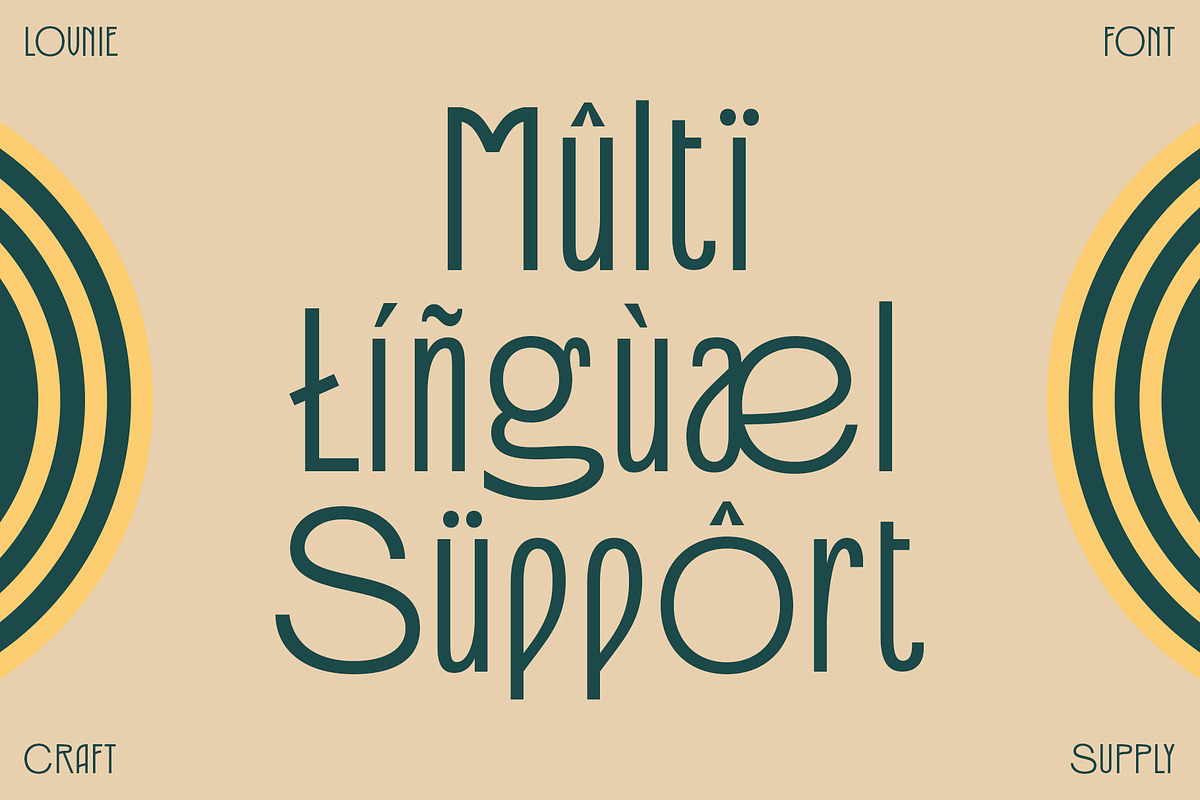 Lovnie – Art Deco Font, a Sans Serif Font by Craft Supply Co. (Photo 5 of 8)