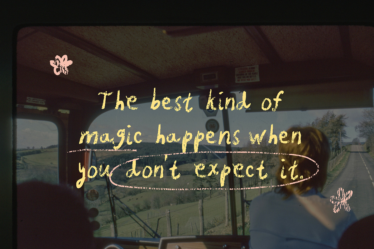 Handwritten Chalk Font Luna's Quill, a Handwritten Font by Perplexitics (Photo 2 of 10)