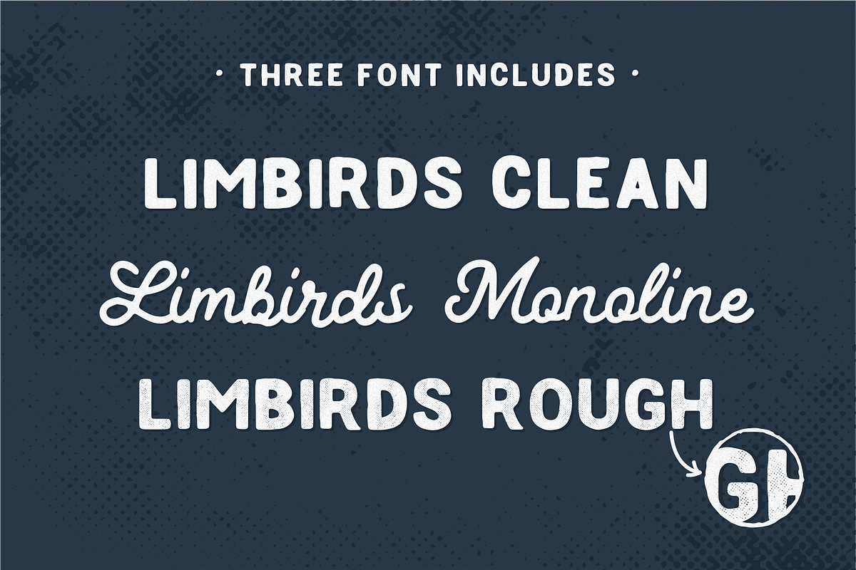 Limbirds Vintage Font preview 3