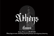 Ribeth - A Simple Blackletter Typefa, a Blackletter Font by zamjumps (Thumbnail 3 of 9)