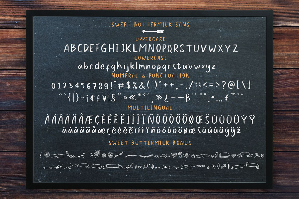 Sweet Buttermilk - Font Duo + Bonus, a Script Font by Craft Supply Co. (Photo 11 of 12)