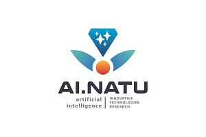 Diamond Nature Ai Technology Logo, a Branding & Logo Template by Design_Planet