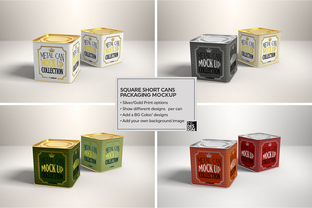 Vol2. Metal Can Mockup Collection, a Cups & Container Mockup by INCDesign (Photo 11 of 23)