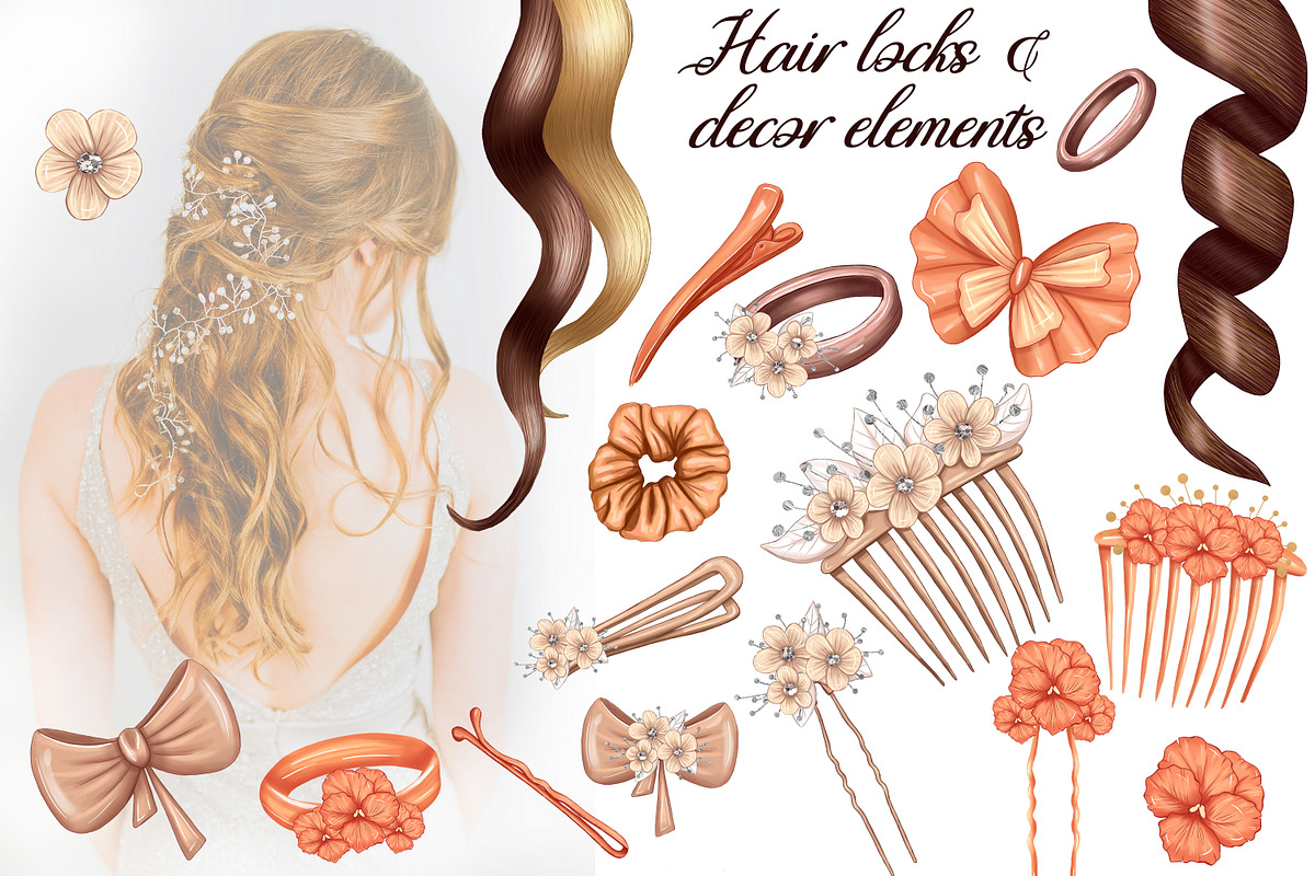 Hairdressing tools and accesories, a Decorative Illustration by Mrs.Swan_Design (Photo 3 of 6)