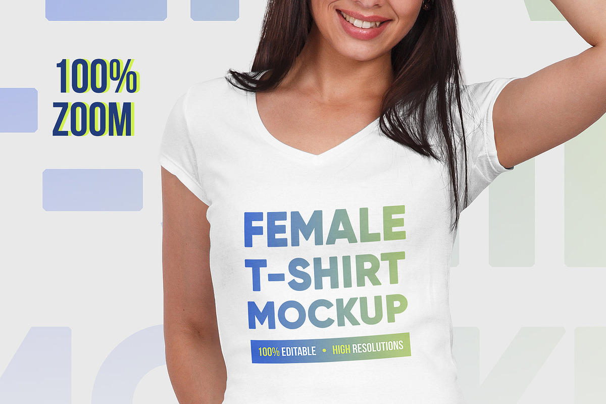 Female T-Shirt & Baseball Cap Mockup, a Shirt Mockup by Hi, Mock-Up! (Photo 3 of 8)