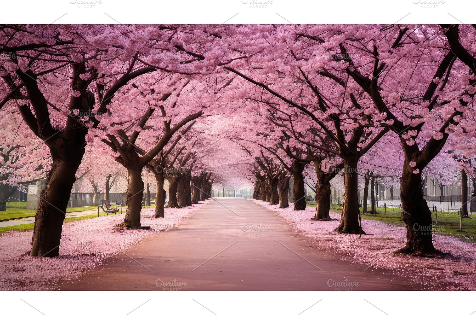 blossom cherry spring background ai, a Nature Photo by pikepicture