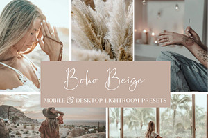 10 BOHO BEIGE LIGHTROOM PRESETS