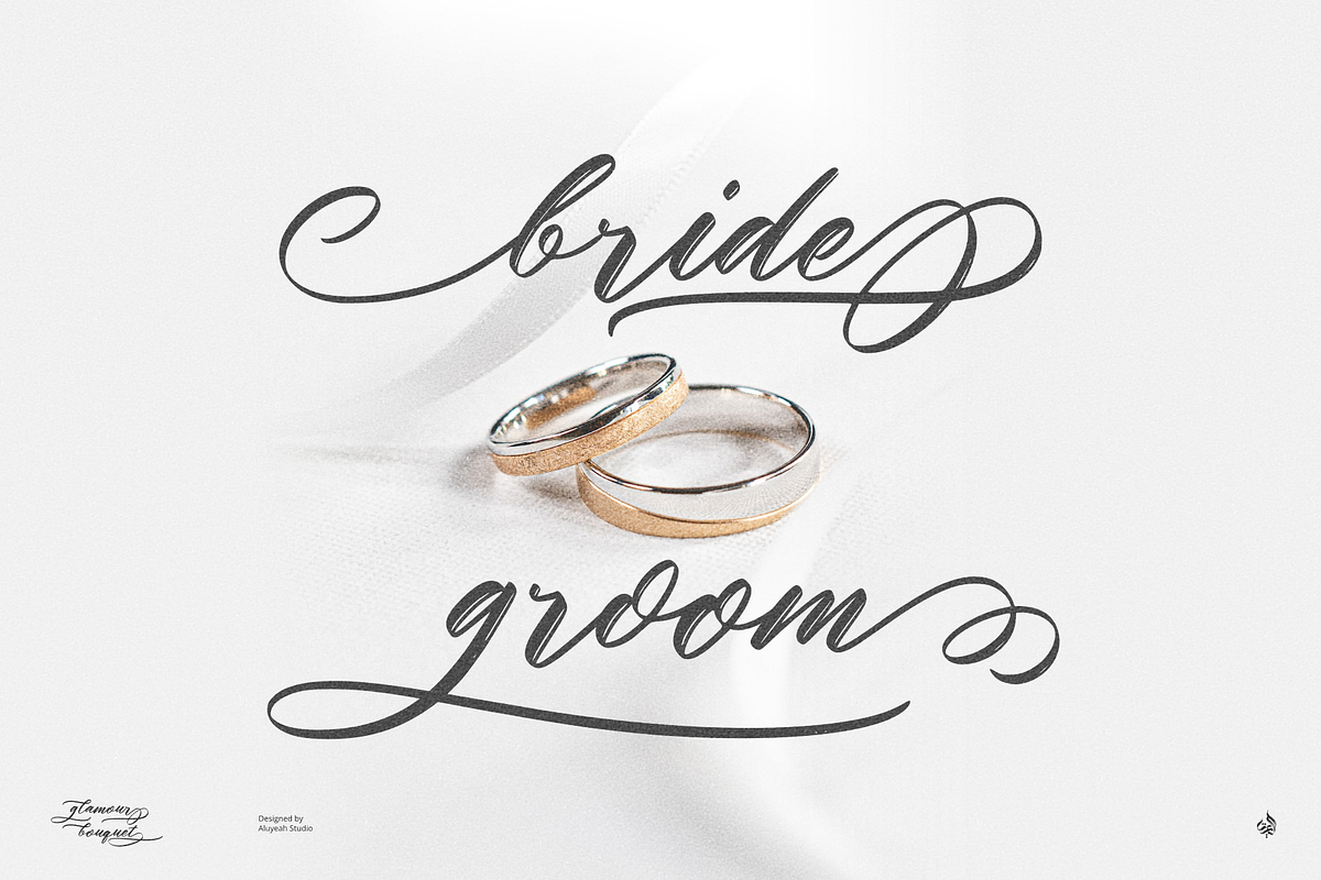 Glamour Bouquet, a Handwritten Font by Aluyeah Studio (Photo 4 of 12)