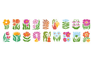 Abstract rectangle flowers, an Object Illustration by winwin.art