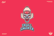 Skull Smoker Logo Template, a Branding & Logo Template by Kreasi Malam (Thumbnail 1 of 11)
