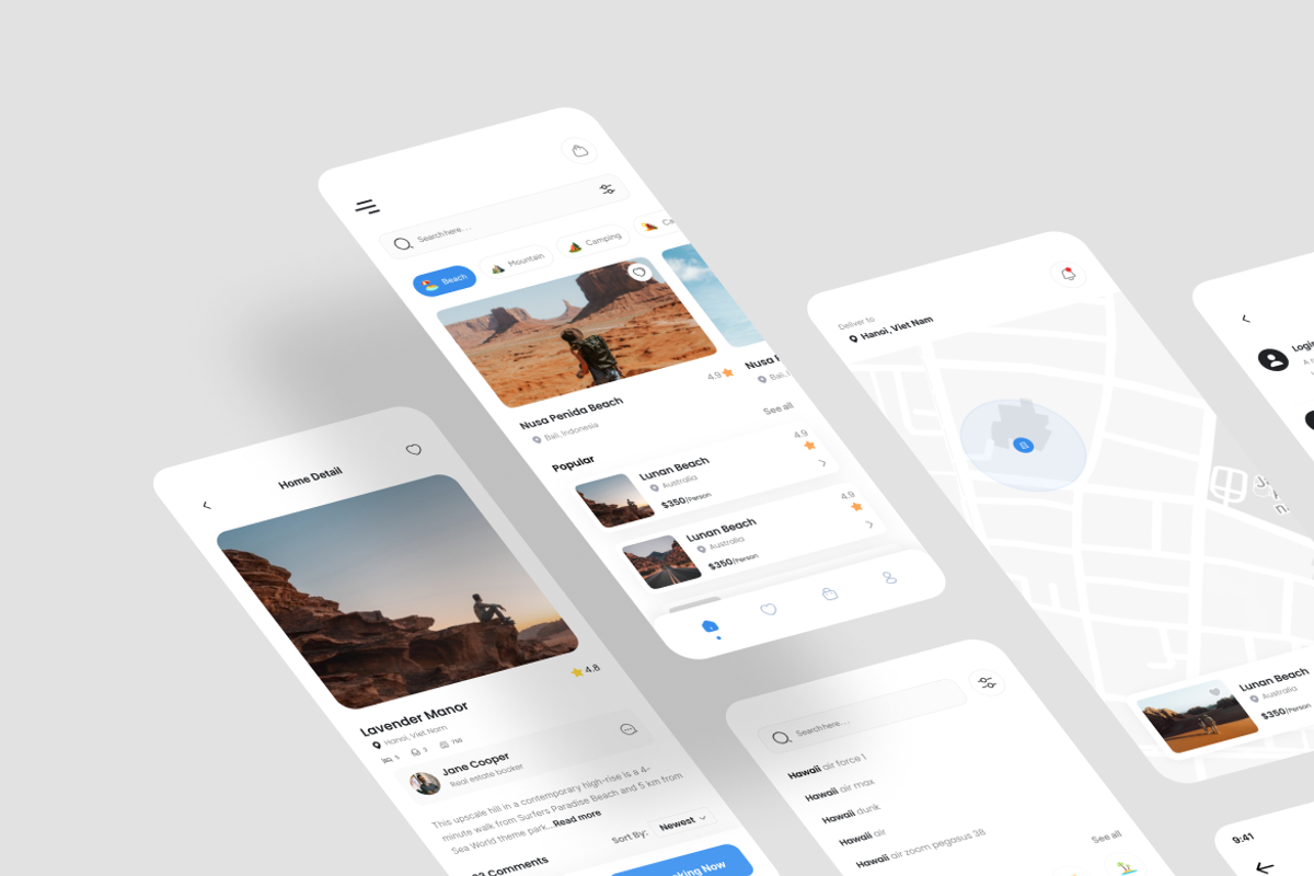 Sync - Travel App UI Kit, an UI Kit Template by iDoodle Studio (Photo 4 of 4)
