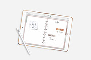GoodNotes Stickers Marble - Copper, an Illustration by DesignStudioTeti (Thumbnail 2 of 6)