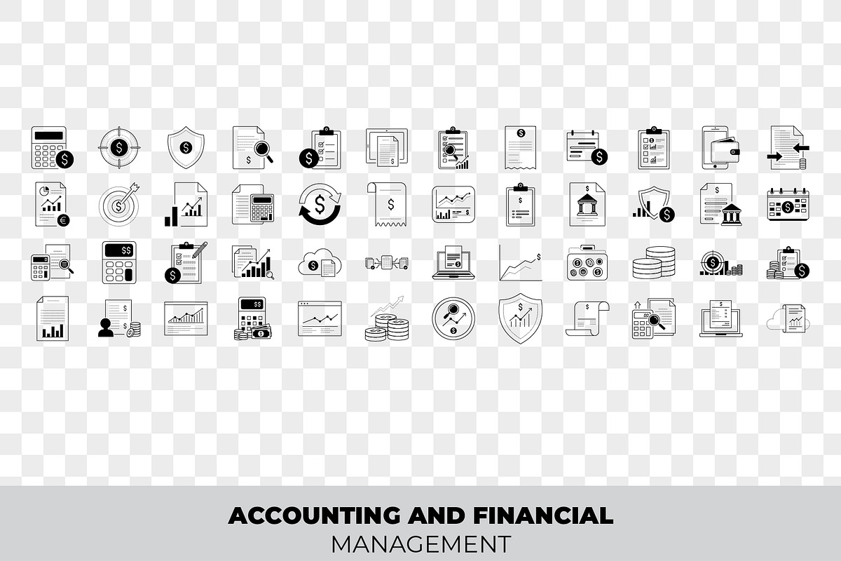 Financial Management Outline icon, an Outline Icon by Unique Design Team (Photo 2 of 3)