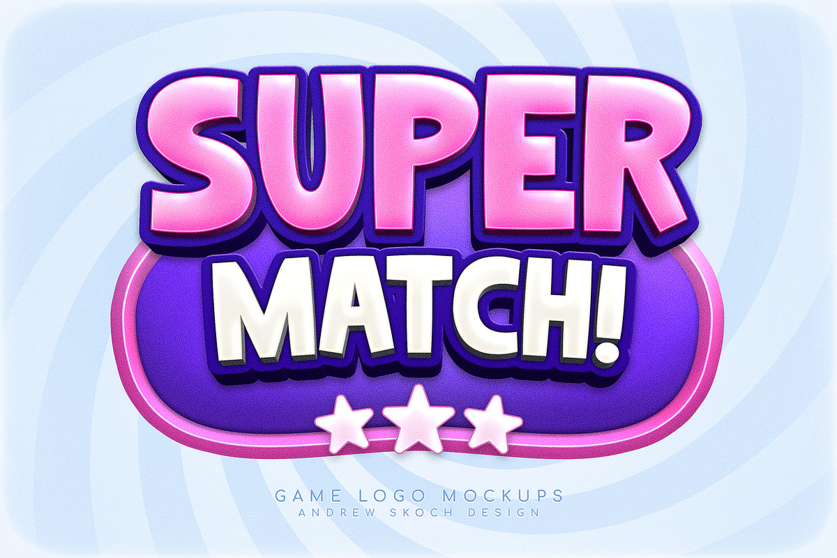 Game Logo Text Effect, a Branding & Logo Template by Andrew Skoch Design