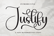 Justify | Script Font, a Handwritten Font by Scratchones (Thumbnail 1 of 9)