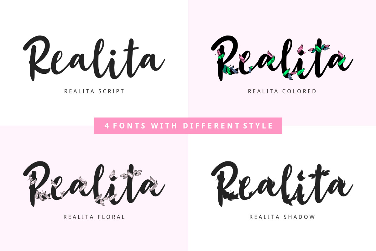 Realita Color Font preview 4