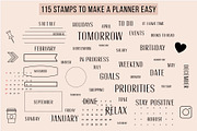 Procreate Planner, calendar creator, a Brush Add-On by Julia Right Studio (Thumbnail 3 of 5)
