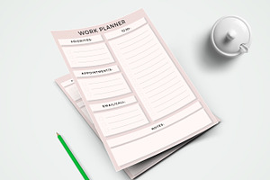 Canva Work Sheet Planner