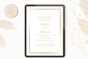 *Canva* Elegant Wedding Invitation, an Invitation Template by ElladesignCo (Thumbnail 1 of 4)