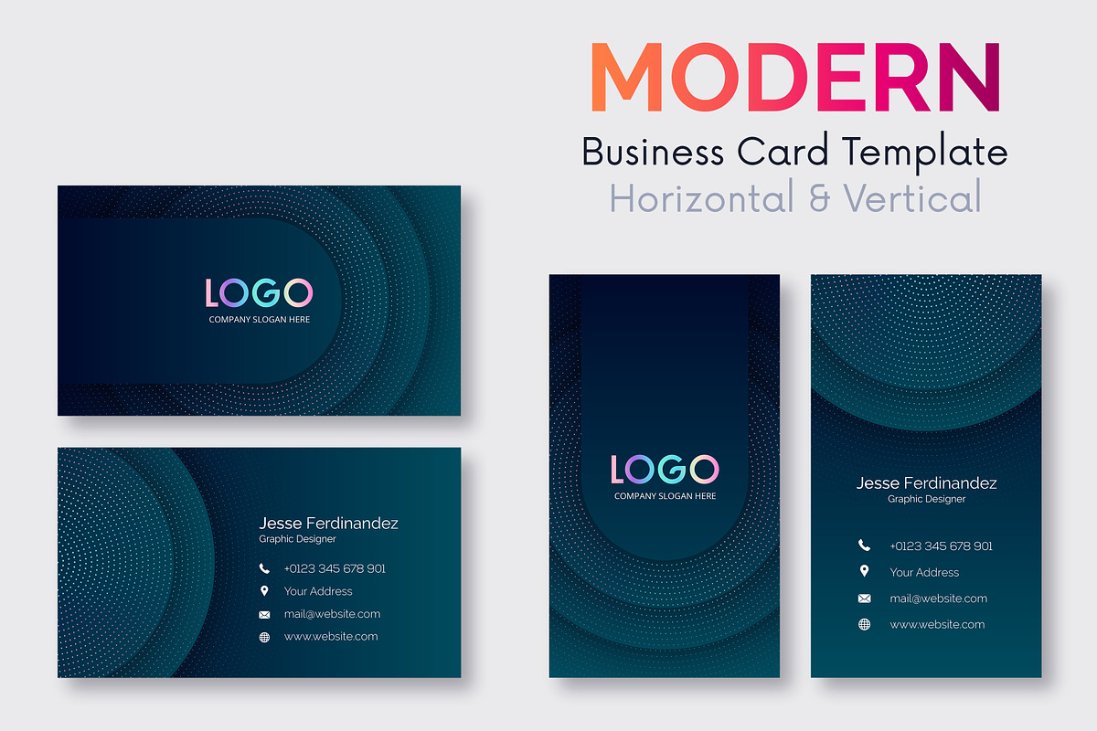 Modern 50 Business cards Bundle, a Business Card Template by M6 Gallery (Photo 48 of 52)