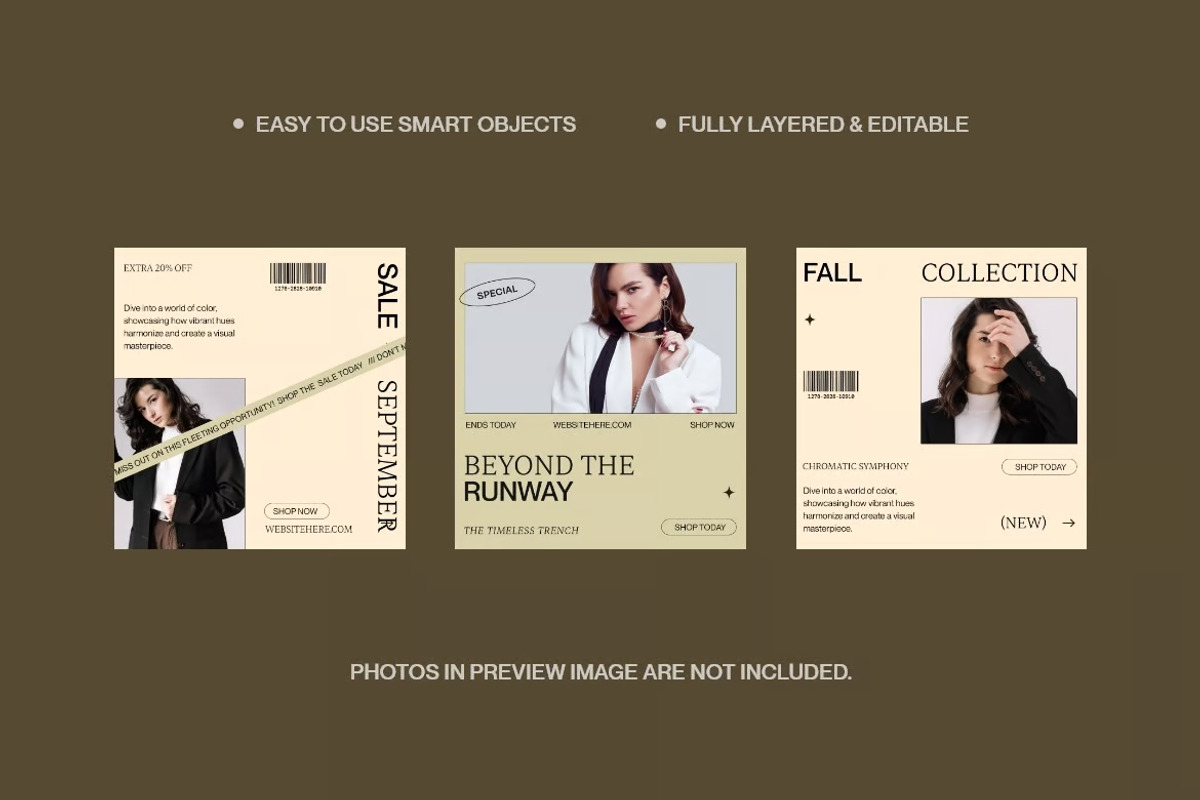 Minimal Fashion Social Media, a Social Media Template by FDR Studio (Photo 2 of 3)