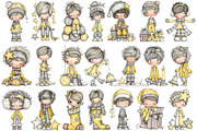 Whimsical Christmas Boy Clipart, an Illustration by Pixels.Craft (Thumbnail 5 of 5)